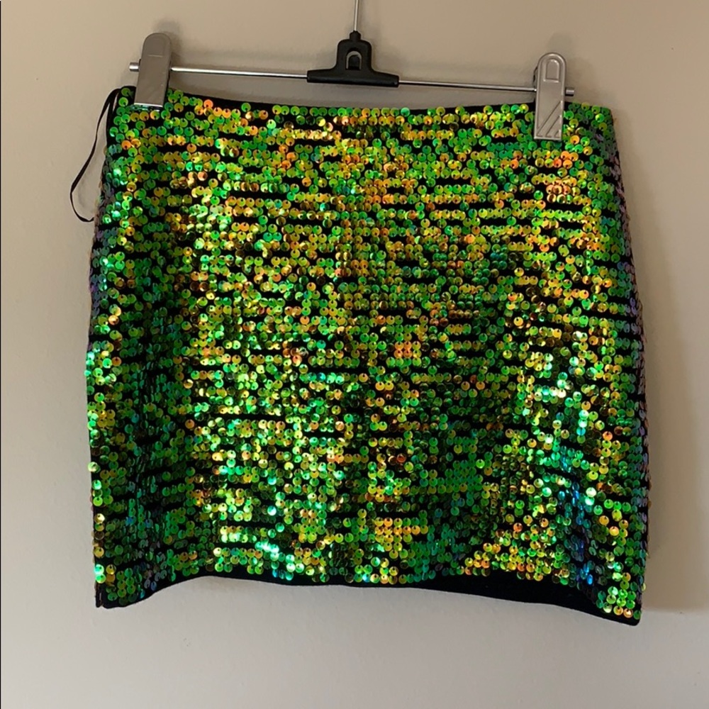 Topshop sequin mini skirt